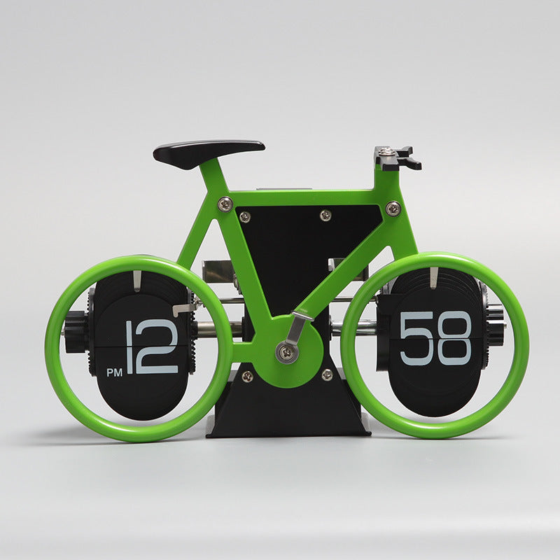 Creative Bicycle Page-Turning Desk Clock