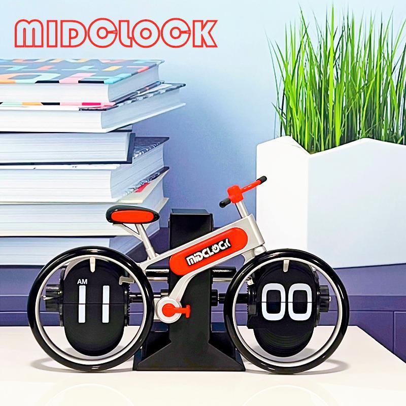 Creative Bicycle Page-Turning Desk Clock