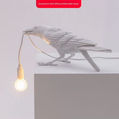 Creative Bird Shape Resin Table and Wall Lamp