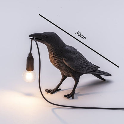 Creative Bird Shape Resin Table and Wall Lamp