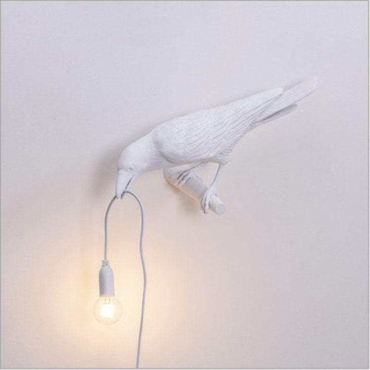 Creative Bird Shape Resin Table and Wall Lamp