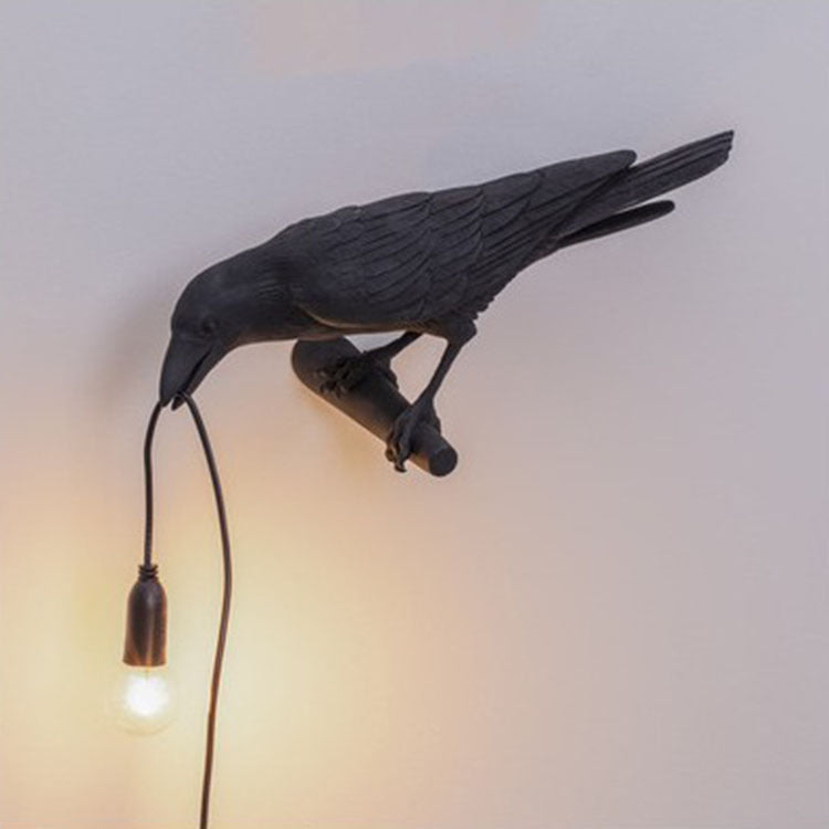 Creative Bird Shape Resin Table and Wall Lamp