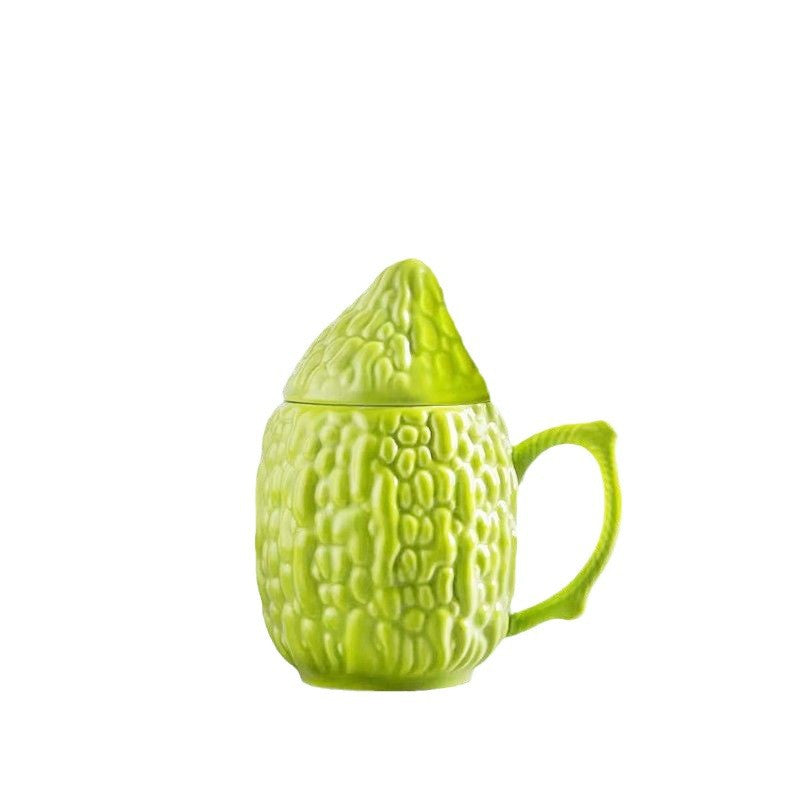 Creative Bitter Gourd Ceramic Mug