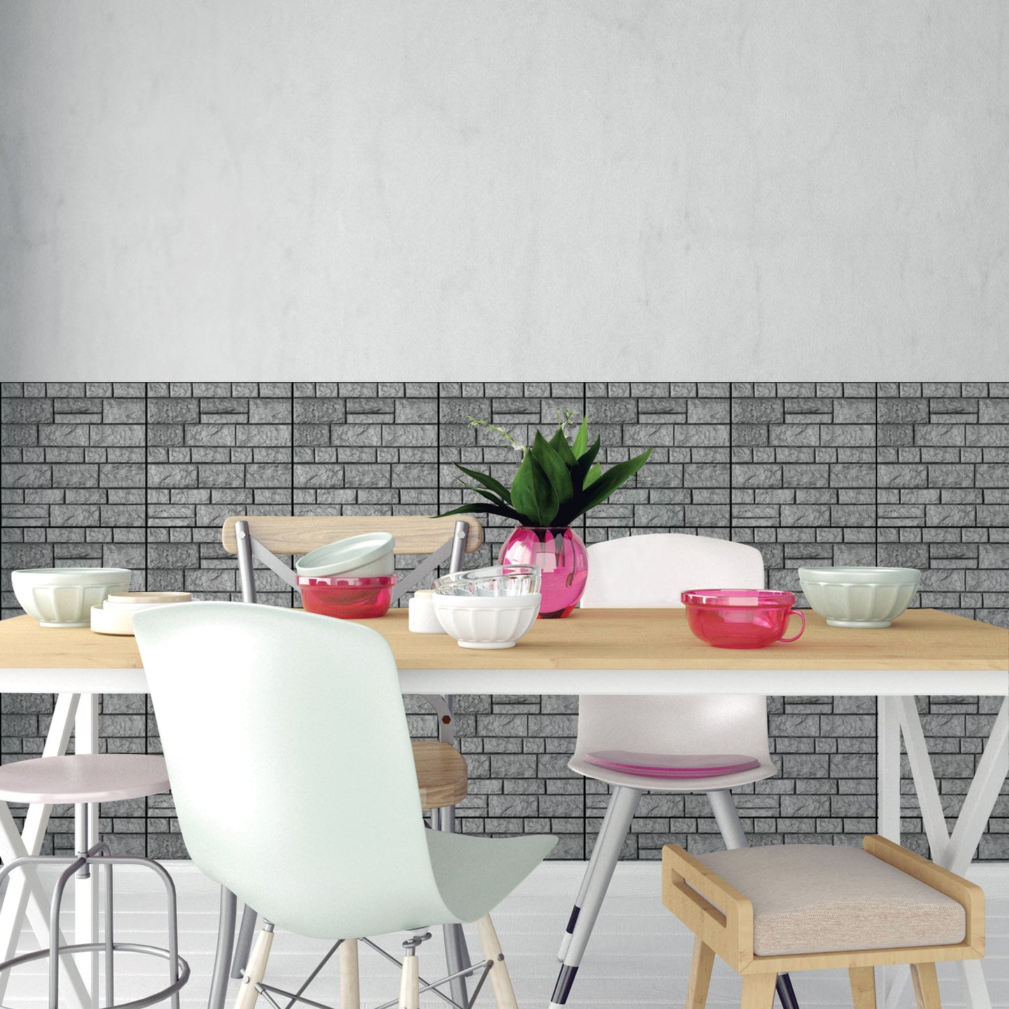 Creative Brick Pattern 3D Wallpaper