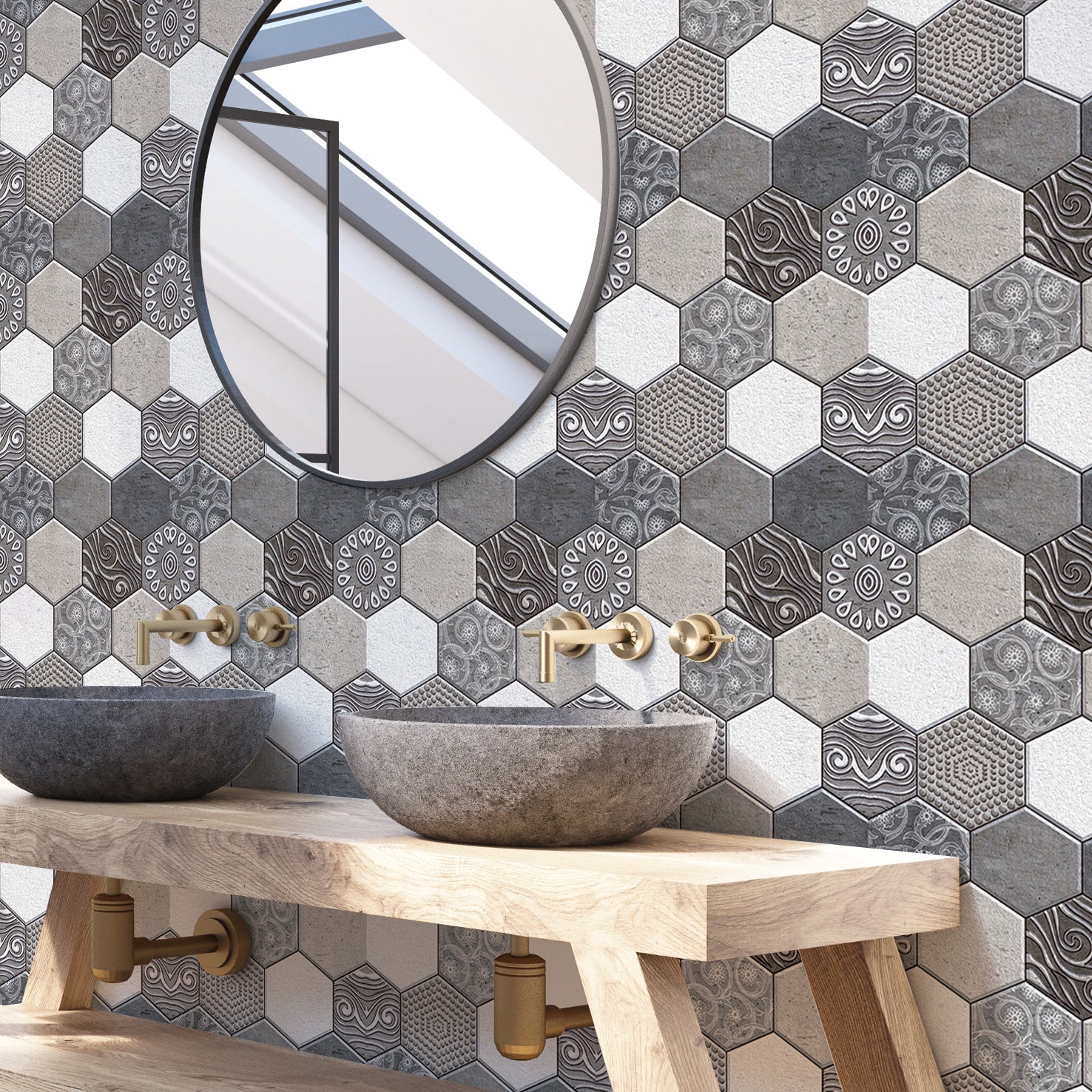 Creative Brick Pattern 3D Wallpaper
