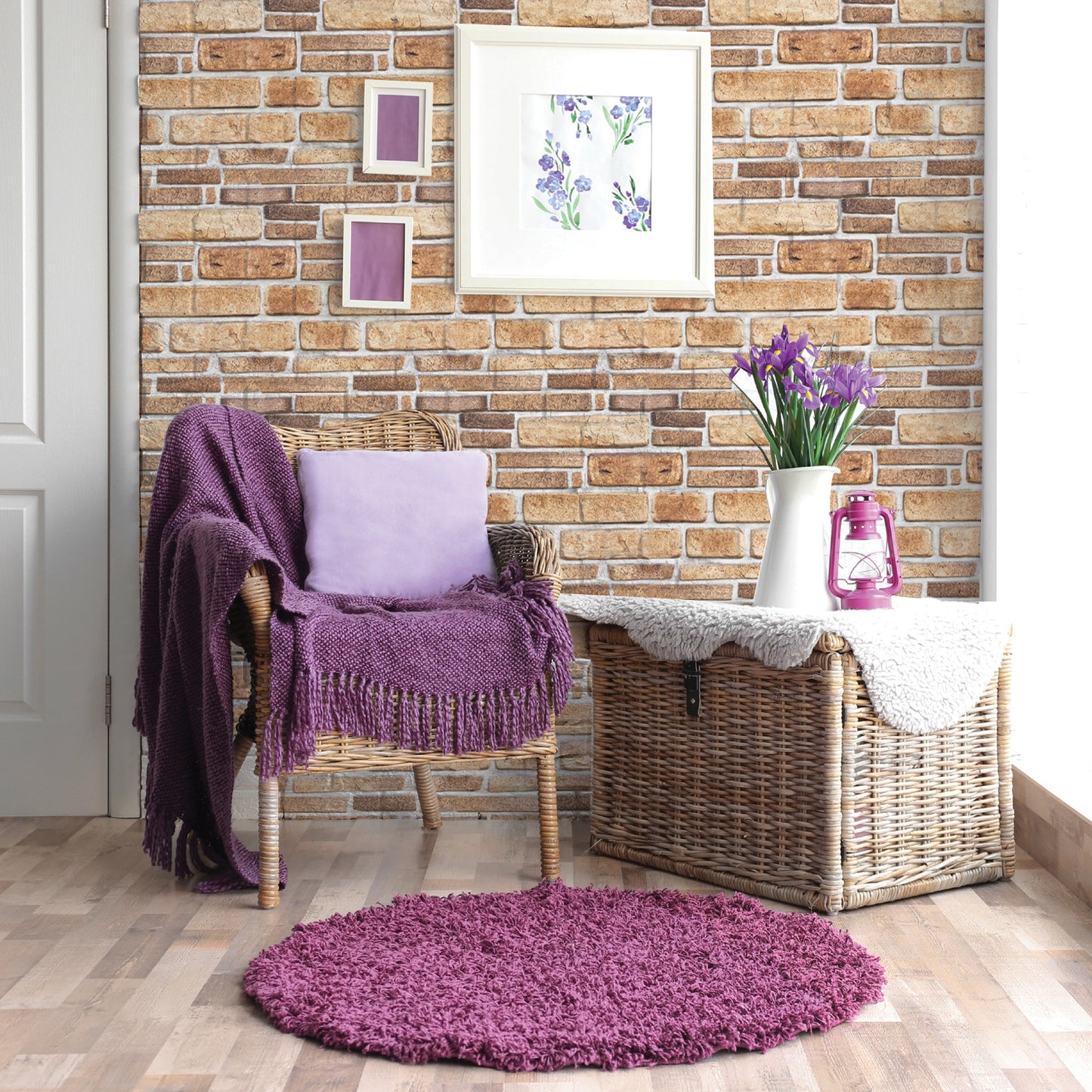 Creative Brick Pattern 3D Wallpaper