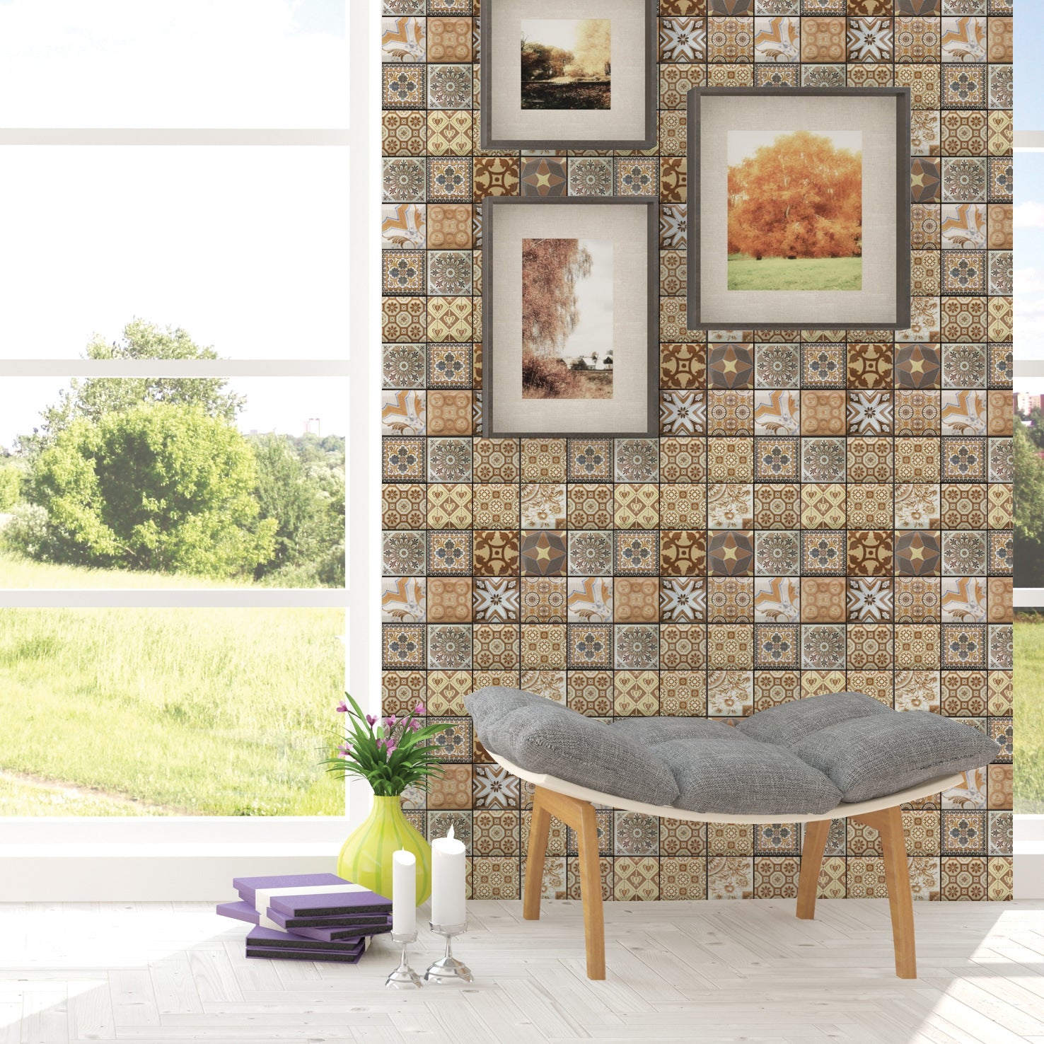 Creative Brick Pattern 3D Wallpaper