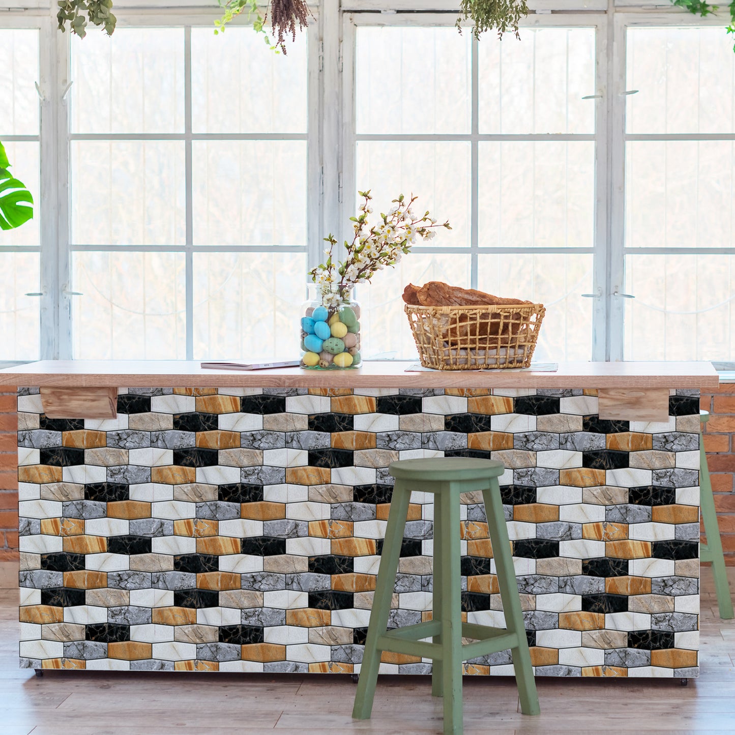 Creative Brick Pattern 3D Wallpaper