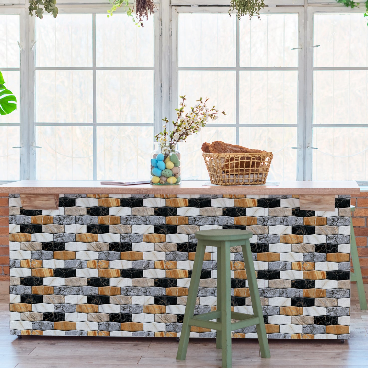 Creative Brick Pattern 3D Wallpaper