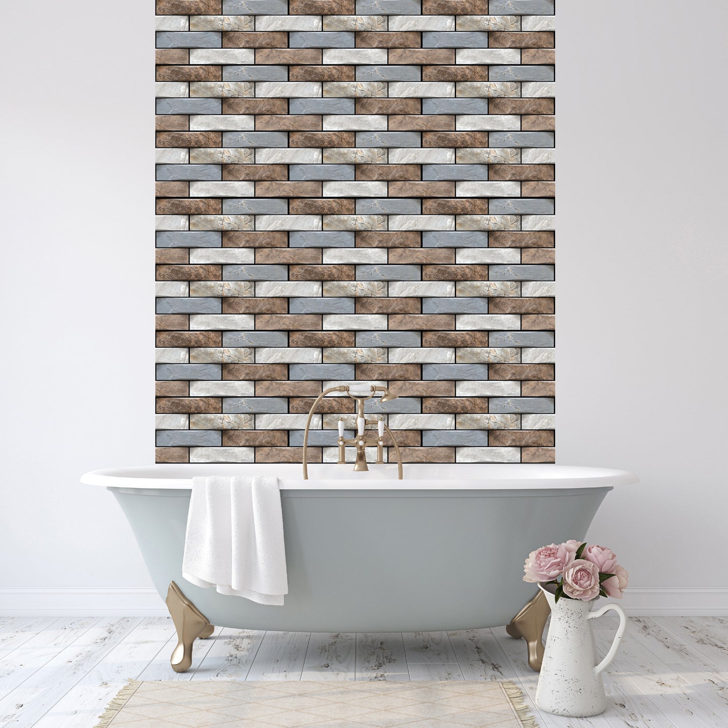 Creative Brick Pattern 3D Wallpaper