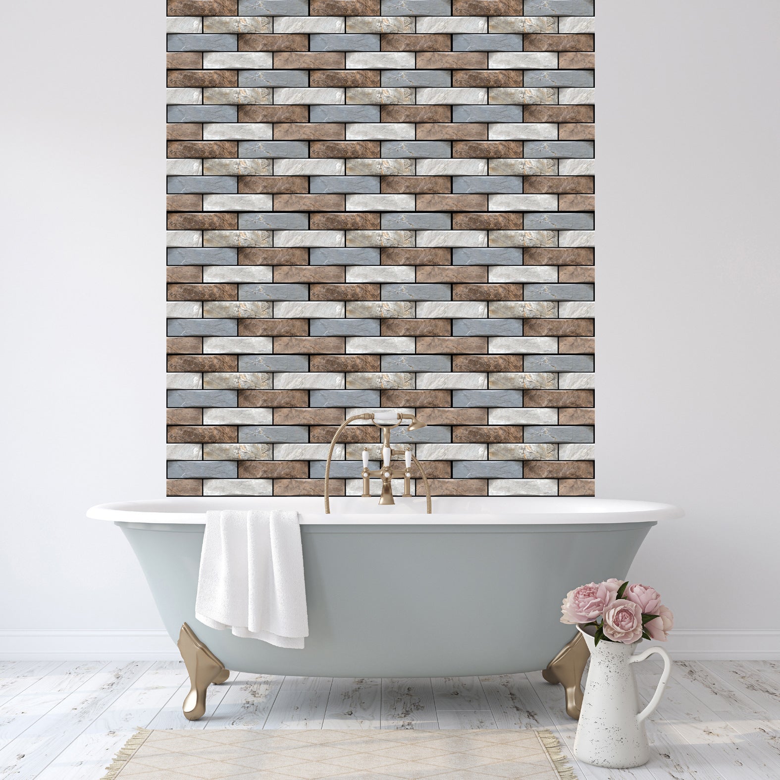 Creative Brick Pattern 3D Wallpaper