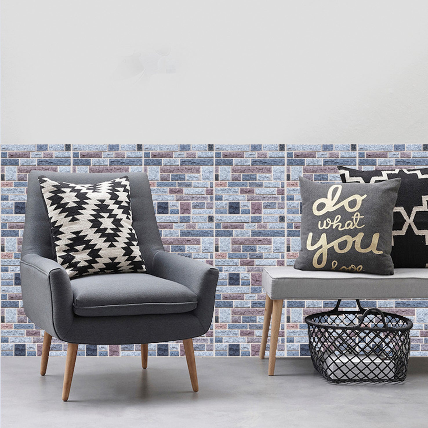 Creative Brick Pattern 3D Wallpaper