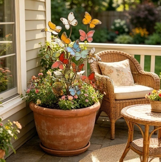 Creative Butterfly Garden Stake