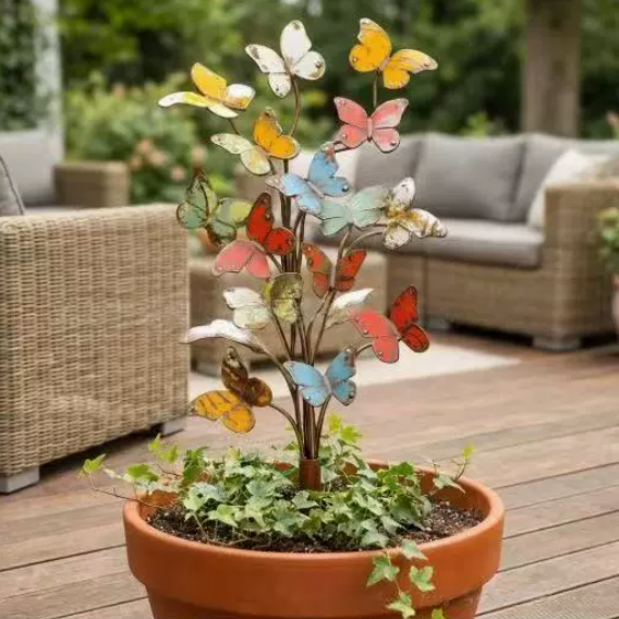 Creative Butterfly Garden Stake