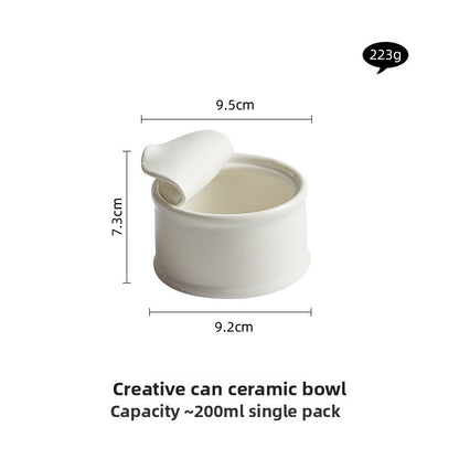 Creative Can Design Ceramic Dessert Bowl