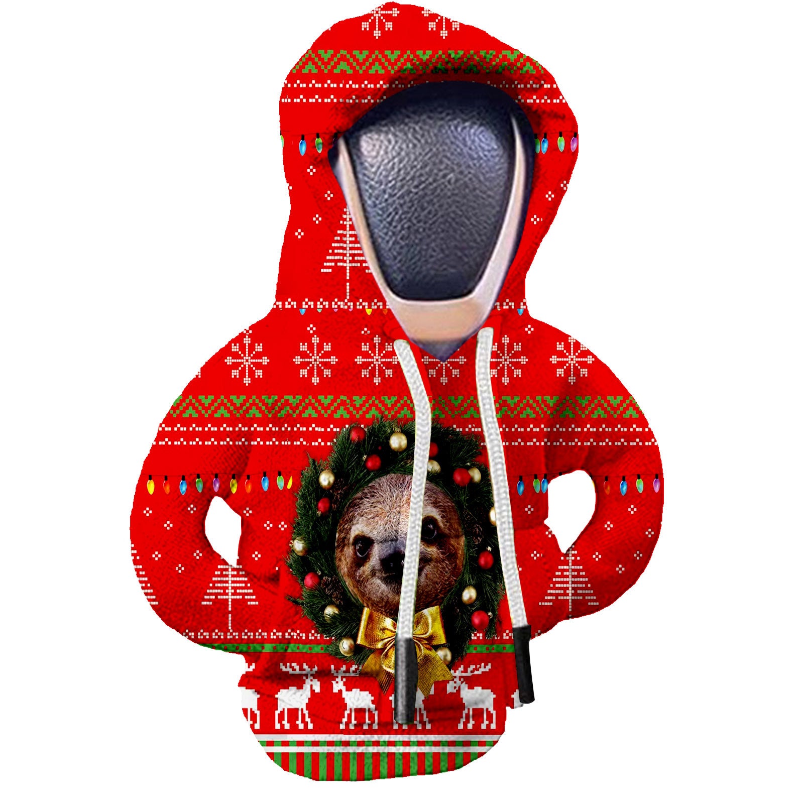 Creative Car Gear Shift Lever Cover Sweatshirt Style