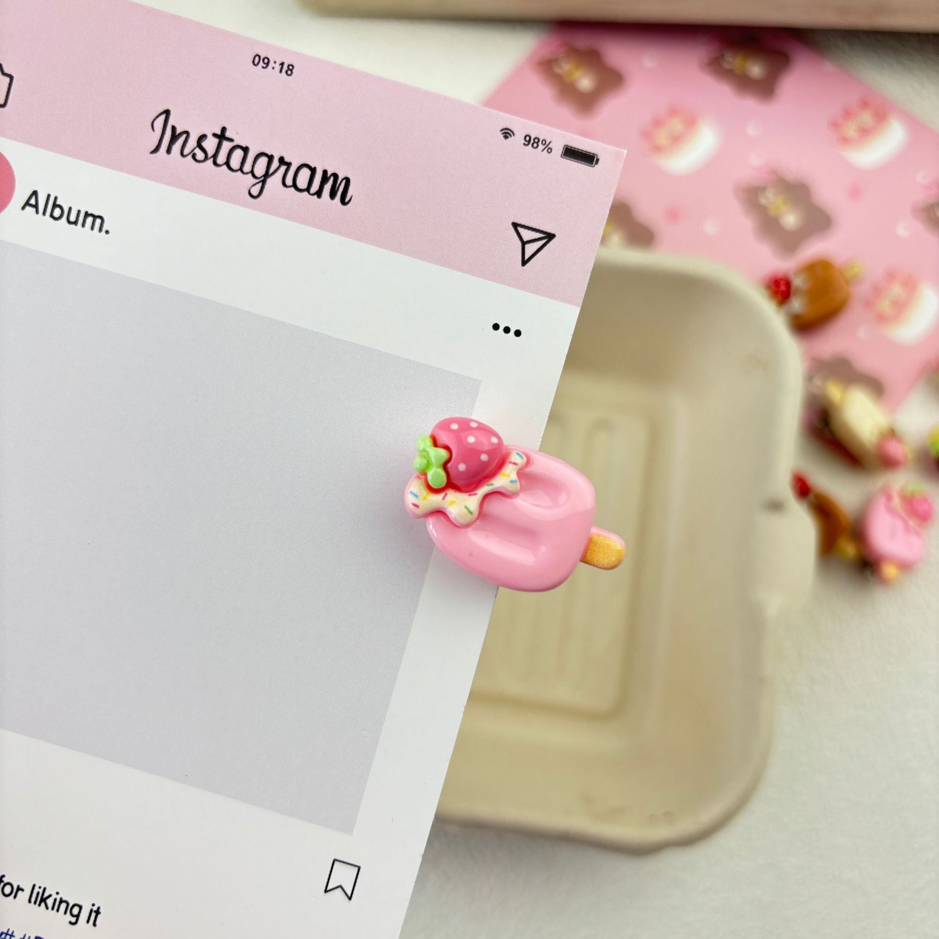 Creative Cartoon Ice Cream Hair Clip