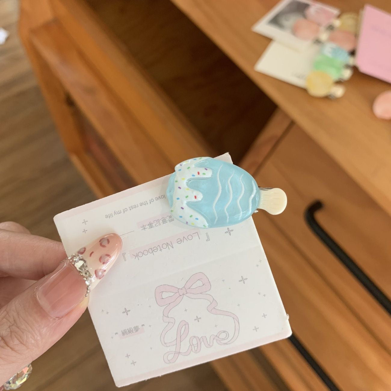 Creative Cartoon Ice Cream Hair Clip