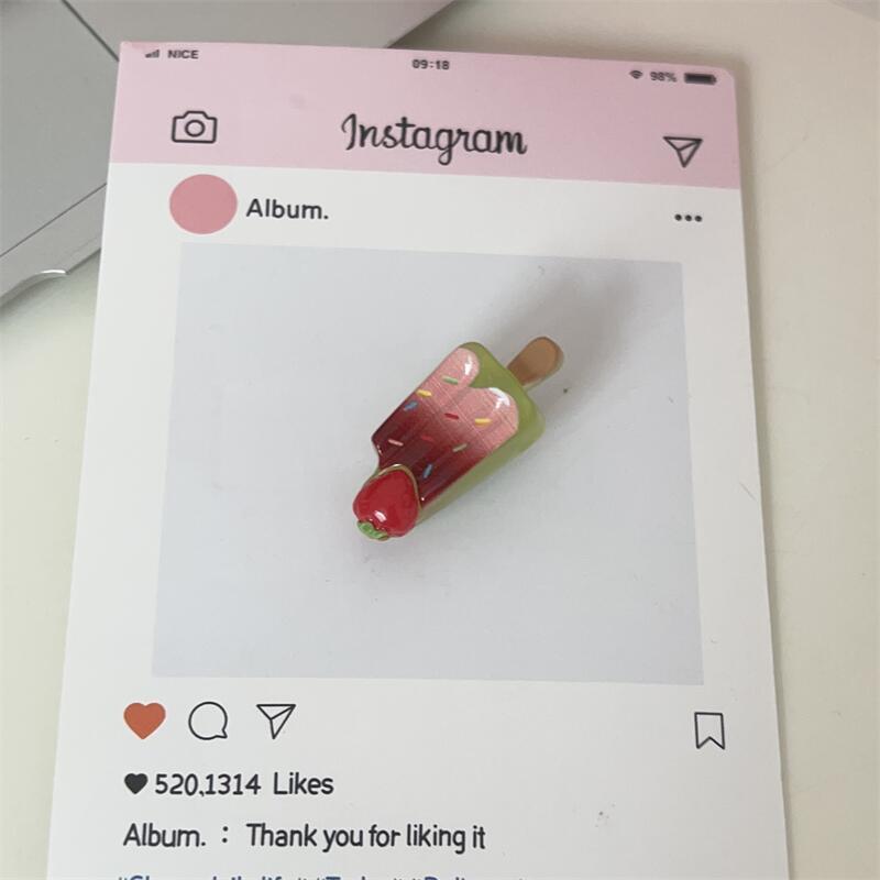 Creative Cartoon Ice Cream Hair Clip