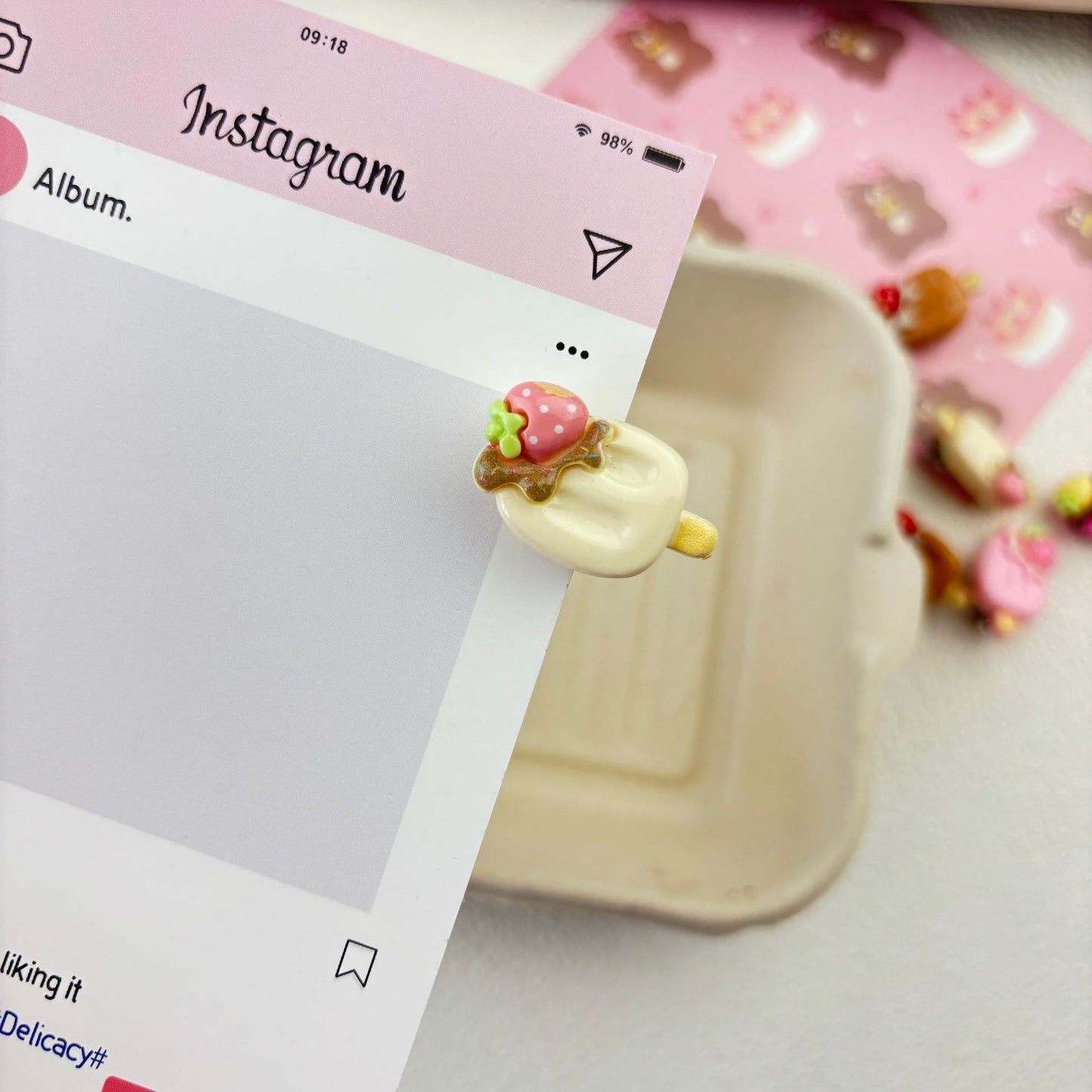Creative Cartoon Ice Cream Hair Clip