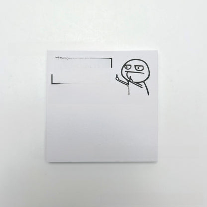 Creative Cartoon Sticky Notes with Pen