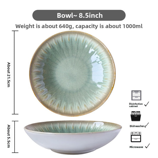 Creative Ceramic Bowl Retro Japanese Household Tableware
