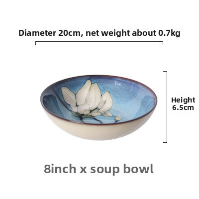Creative Ceramic Bowl Retro Japanese Household Tableware