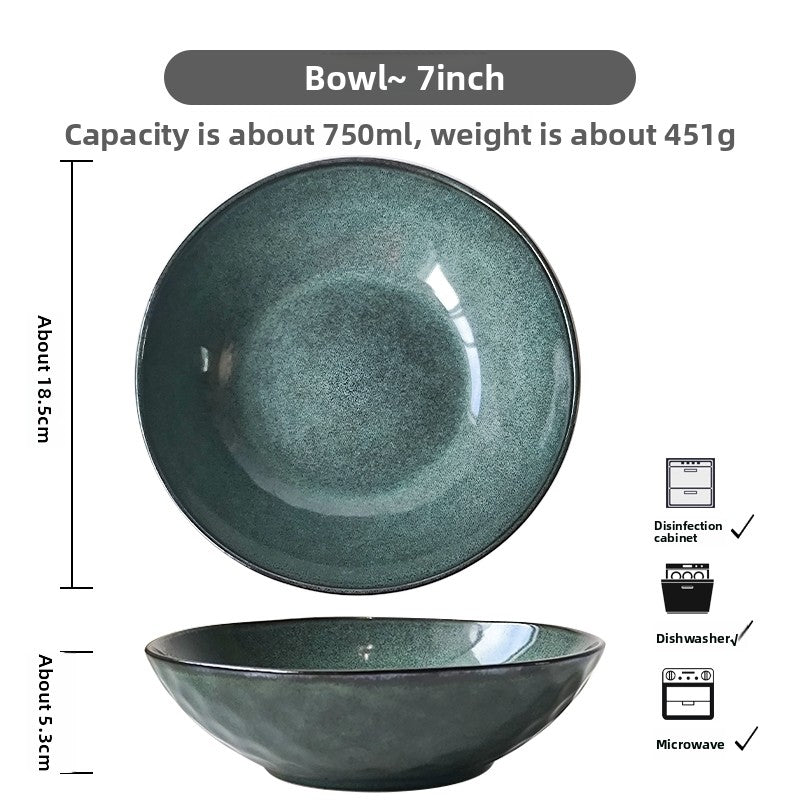 Creative Ceramic Bowl Retro Japanese Household Tableware