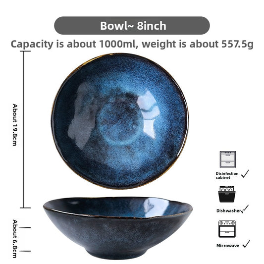 Creative Ceramic Bowl Retro Japanese Household Tableware