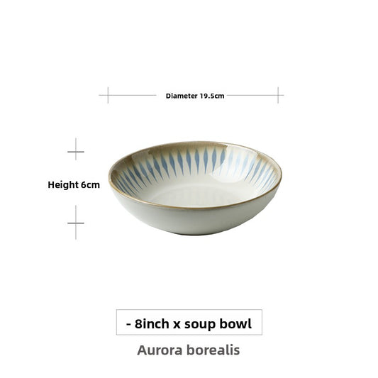 Creative Ceramic Bowl Retro Japanese Household Tableware