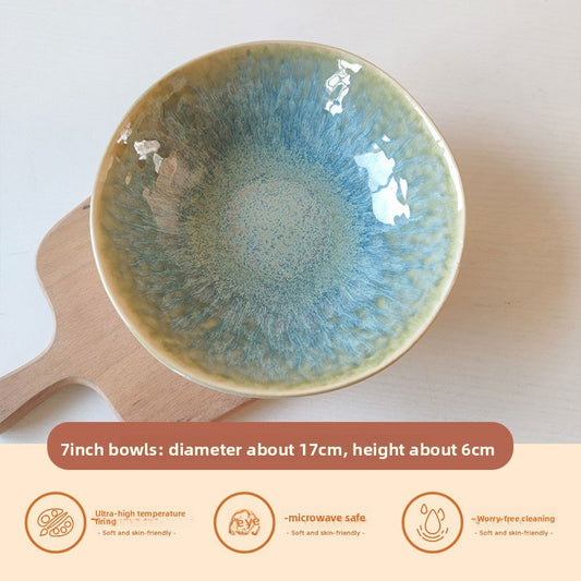 Creative Ceramic Bowl Retro Japanese Household Tableware