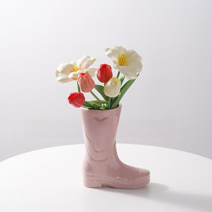 Creative Ceramic Shoe Vase