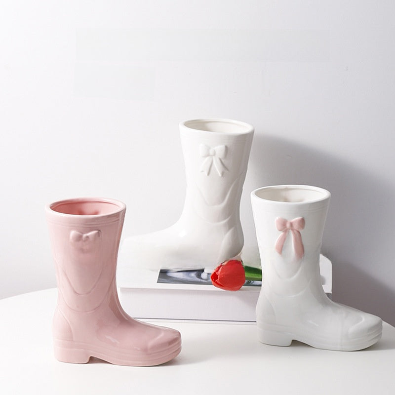 Creative Ceramic Shoe Vase