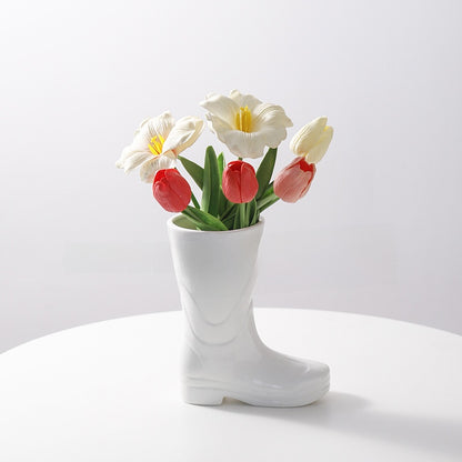 Creative Ceramic Shoe Vase