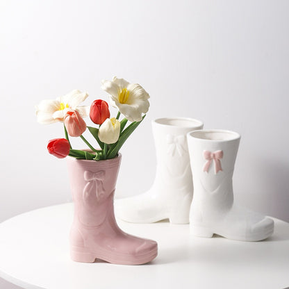 Creative Ceramic Shoe Vase
