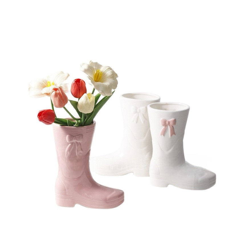 Creative Ceramic Shoe Vase