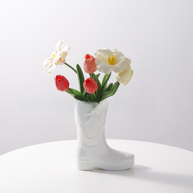Creative Ceramic Shoe Vase