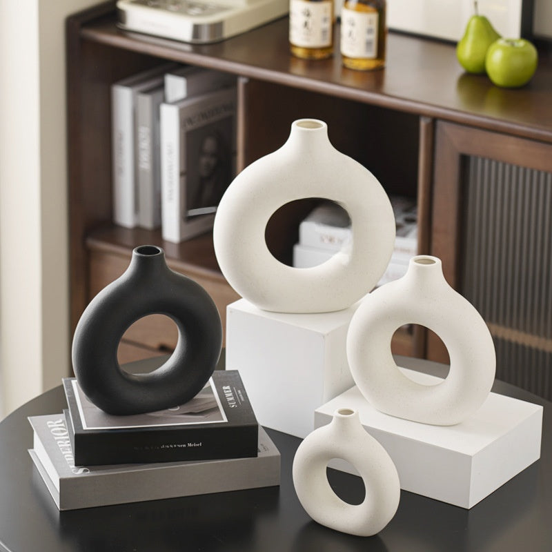 Creative Ceramic Vase Circle Vase