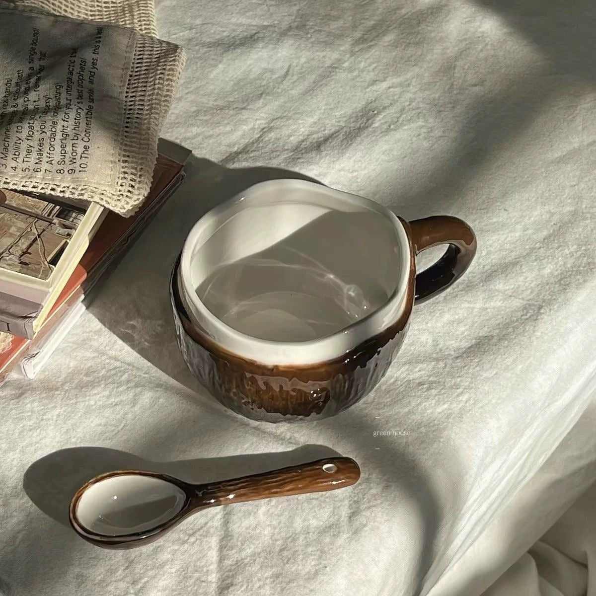 Creative Coconut Design Ceramic Mug