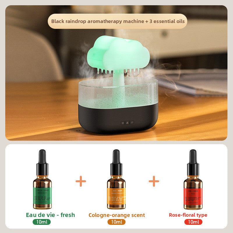Creative Colorful Light Raindrop Aromatherapy Diffuser