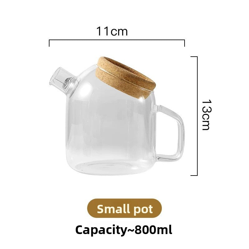 Creative Cork Stopper Glass Water Jug