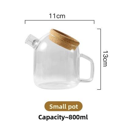 Creative Cork Stopper Glass Water Jug
