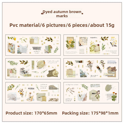 Creative Die-cut PET Stickers for Journal Decoration
