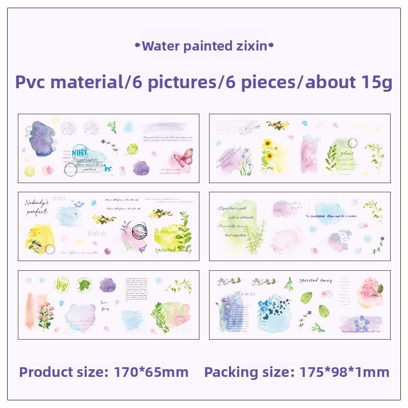 Creative Die-cut PET Stickers for Journal Decoration