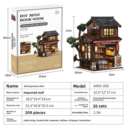 Creative DIY Wooden Miniature House Model