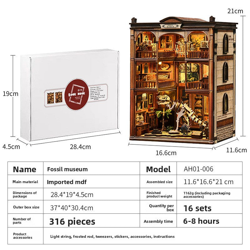 Creative DIY Wooden Miniature House Model