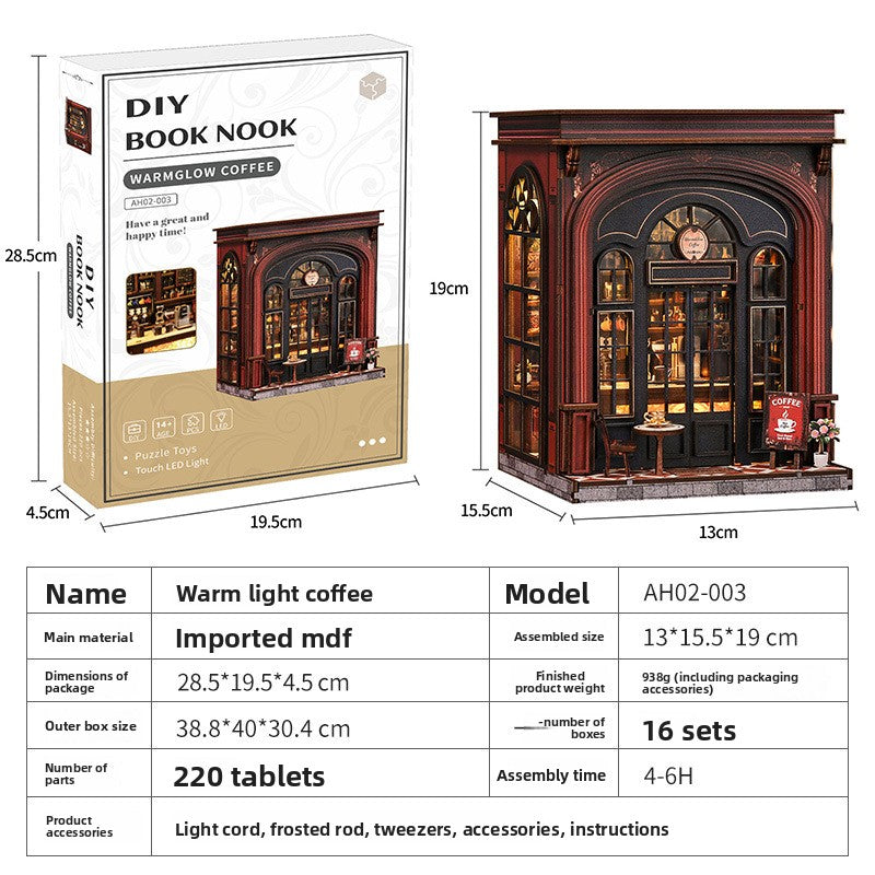 Creative DIY Wooden Miniature House Model