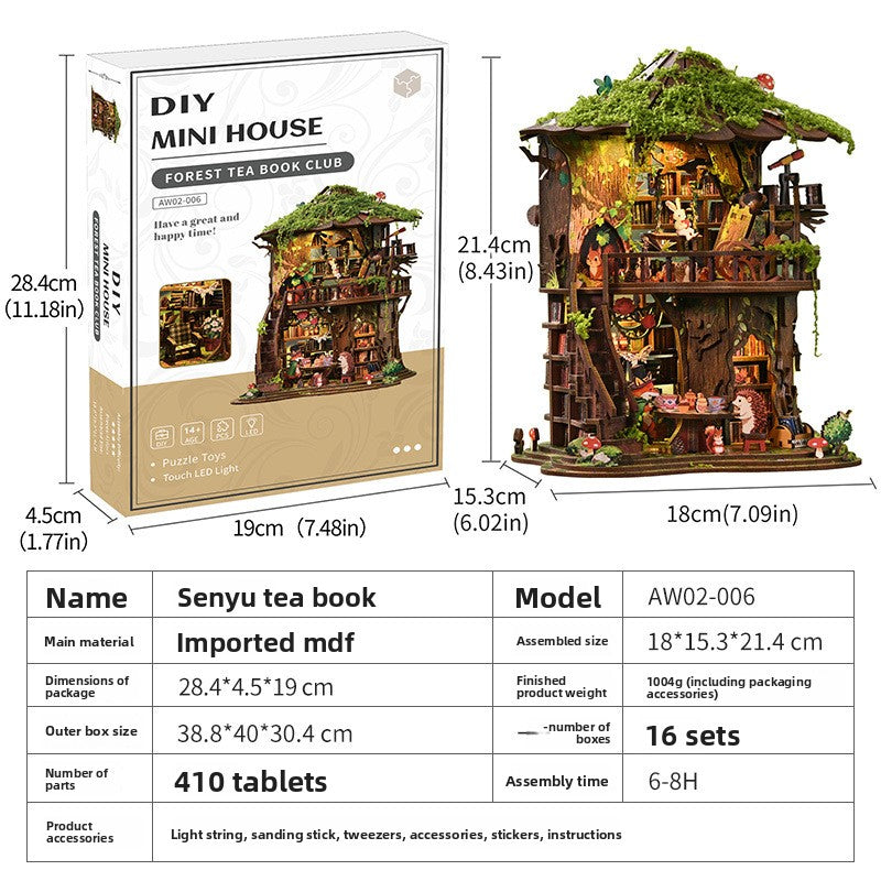 Creative DIY Wooden Miniature House Model