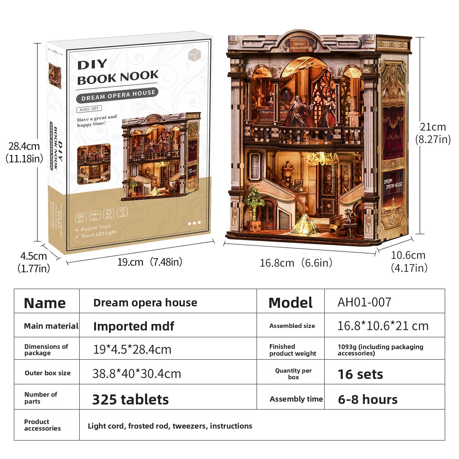 Creative DIY Wooden Miniature House Model