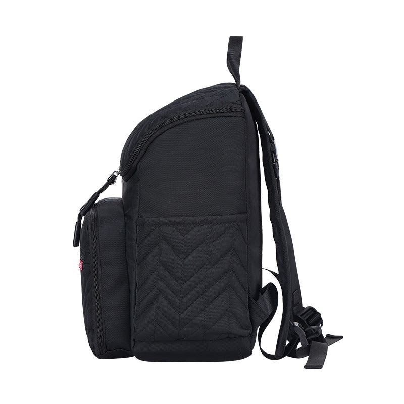 Creative Embroidered Diaper Backpack with Dry Wet Separation